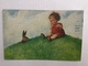 AK  WALLY  FIALKOWSKA   GIRL  RABBIT  NICE POLISH STAMPS!!!! - Fialkowska, Wally