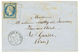 334 1855 20c(n°14) TB Margé Obl. AOBC + ARMEE D' ORIENT Bau Cal Sur Enveloppe Pour La FRANCE. TB. - Legerstempels (voor 1900)