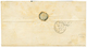 528 CUBA - French Mail : 1863 80c(n°17) TTB Margé Obl. ANCRE + Très Rare Cachet CUBA LOUISIANE Sur Lettre De SANTIAGO DE - Maritime Post