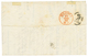 543 1875 40c SIEGE(n°38) Obl. COI POSTALI FRANCESI Sur Lettre De MARSEILLE Pour NAPOLI. Rare. TTB. - Maritime Post