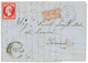 583 1863 80c(n°24) Obl. GC 5095 + SALONIQUE TURQ. D'EUROPE Sur Lettre Pour TORINO (ITALIE). TB. - Andere & Zonder Classificatie