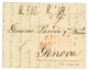 1166 1818 "£ 1.18" Tax Marking On Entire Letter From GIBRALTAR To GENOVA. Vvf. - Ohne Zuordnung