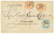 1182 1871 ITALY POSTAGE DUES 1L + 30c+ 40c Canc. GENOVA On Cover From MONTEVIDEO ( URUGUAY ). Vvf. - Ohne Zuordnung