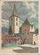 Befestigte Kirche In Muttenz - Künstler Karte - Litho - Muttenz