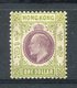 1904-HONG KONG-EDWARD- 1 $.-M.N.H. -LUXE ! - Unused Stamps