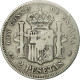 Monnaie, Espagne, Alfonso XII, 2 Pesetas, 1884, Madrid, TB+, Argent, KM:678.2 - First Minting