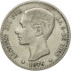 Monnaie, Espagne, Alfonso XII, Peseta, 1876, Madrid, TB+, Argent, KM:672 - Erstausgaben