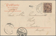 China: 1903, Coiling Dragon 4 C. Brown Tied Boxed Tombstone "SHANHAIKWAN Post Office" To Ppc (Shangh - 1912-1949 Republiek