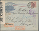 Japanische Post In China: 1914, Yamato Hotel Dairen Pictorial Envelope: 20 S. Tied "Dairen-Nishihiro - 1943-45 Shanghai & Nanjing