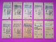 10 Anciens TICKETS BILLETS  " SNCF "  2° Classe - PARIS Gare De Lyon / Vermenton - TBE 1958 à 67 - Unclassified