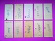 10 Anciens TICKETS BILLETS  " SNCF "  2° Classe - PARIS Gare De Lyon / Vermenton - TBE 1958 à 67 - Unclassified