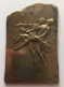 Médaille Bronze Argenté. Ballets Russes Anna Pavlova Et Diaghilev. Pastorale. G. Devreese. 50 X 80 Mm - 113 Gr. Uniface. - Professionali / Di Società