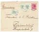 1901 4 Cent Ganzsache Mit Zusatzfrankatur Aus Shanghai Nach Düsseldorf; Gebrauchsspuren - Lettres & Documents