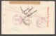 1941  Censored Registered Letteer From Elizabeth Str. To USA SG 166 Block Of 4 - Covers & Documents