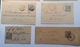 MONACO 1895-1906 8 Entiers Postaux Albert 1er DIFFERENTS Oblit, TB  (cover Entier Postal Postal Stationery - Cartas & Documentos