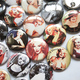 Delcampe - 35 X Alice In Wonderland BADGE BUTTON PIN SET 4 (1inch/25mm Diameter) 35 DIFF - Pin's