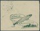 ZEPPELINPOST 103II BRIEF, 1931, Ungarnfahrt, Briefbundzettel Der Rückfahrt Für 13 Briefe, Mit Sonderbestätigungsstempel, - Poste Aérienne & Zeppelin