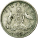 Monnaie, Australie, George VI, Sixpence, 1951, Melbourne, TB, Argent, KM:45 - Sixpence