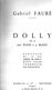 Dolly  Op 56 Pour Piano à 4 Mains De Gabriel Fauré Editeurs Hamelle & Cie Paris - Strumenti A Corda