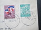Jugoslawien 1946 Freiwilliger Eisenbahnbau Nr. 497-499 MiF Mit Nr. 471 Bedarfsbrief In Die Schweiz - Cartas & Documentos