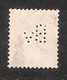 Perfin/perforé/lochung Switzerland No 98  1908-1933 - Hélvetie Assise Avec épée Bv  Schweizerischer Bankverein - Gezähnt (perforiert)