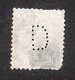 Perfin/perforé/lochung Switzerland No 103  1908-1933 - Hélvetie Assise Avec épée   D  SA Danzas & Cie - Perfins