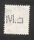 Perfin/perforé/lochung Switzerland No 103  1908-1933 - Hélvetie Assise Avec épée   E.M.  E. Muller & Cie - Perforadas