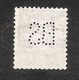 Perfin/perforé/lochung Switzerland No 169 1921-1924 - Hélvetie Assise Avec épée BS  Societe De Banque Suisse Genève - Gezähnt (perforiert)