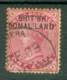 Somaliland Protectorate: 1903   QV 'British Somaliland' OVPT   SG2a    1a  ['I' Missing From 'Brit Sh'] Used - Somalilandia (Protectorado ...-1959)