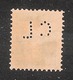 Perfin/perforé/lochung Switzerland No YT161 1921-1942 William Tell  Credit Lyonais, Agence De Geneve - Perfins