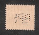 Perfin/perforé/lochung Switzerland No YT161 1921-1942 William Tell BPS  Banque Populaire Suisse Lausanne - Perforés