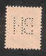 Perfin/perforé/lochung Switzerland No YT161 1921-1942 William Tell BH  Berner Handelsbank  Bern - Perfin