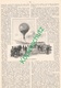 A102 229 Luftschiff Fesselballon Im Kriege 1 Artikel Mit 7 Bildern Von 1892 !! - Police & Military