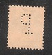 Perfin/perforé/lochung Switzerland No YT161 1921-1942 William Tell P  Patria Schweiz. Lebensvericherungs-Gesellschaft - Perforadas