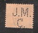 Perfin/perforé/lochung Switzerland No YT141/141a 1914 William Tell J.M.  C. Jacky Maeder & Cie Internationale Transporte - Perfin
