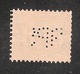 Perfin/perforé/lochung Switzerland No YT161 1921-1942 William Tell  BPS  Banque Populaire Suisse - Perforadas