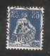 Perfin/perforé/lochung Switzerland No YT 120 1908-1933 - Hélvetie Assise Avec épée C  Handelsbank Basel - Perfins