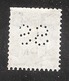 Perfin/perforé/lochung Switzerland No YT120 1908-1933 Hélvetie Assise Avec épée SS Société Suisse De Banque Et De Dépôts - Perfins