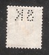 Perfin/perforé/lochung Switzerland No YT164 1921-1924 Hélvetie Assise Avec épée  SK Schweizerische Kreditanstalt - Gezähnt (perforiert)