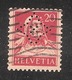 Perfin/perforé/lochung Switzerland No YT203 1925-1942 William Tell   Quadrangle Star  Union De Banques Suisse Genève - Perfins