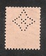 Perfin/perforé/lochung Switzerland No YT203 1925-1942 William Tell   Quadrangle Star  Union De Banques Suisse Genève - Perforadas