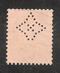 Perfin/perforé/lochung Switzerland No YT203 1925-1942 William Tell   Quadrangle Star  Union De Banques Suisse Genève - Perfins