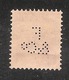 Perfin/perforé/lochung Switzerland No YT203 1925-1942 William Tell  F &C°  Francillon & Cie SA, Fers Lausanne - Perfin