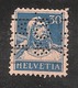 Perfin/perforé/lochung Switzerland No YT205 1924-1942 William Tell   J.M.  & C°  Jacky, Maeder & Cie - Perforés