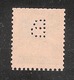 Perfin/perforé/lochung Switzerland No YT205 1924-1942 William Tell   B  Schweizerischer Bankverein Zurich - Perfins