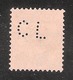 Perfin/perforé/lochung Switzerland No YT205 1924-1942 William Tell   CL Credit Lyonais, Agence De Geneve - Gezähnt (perforiert)