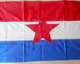 Delcampe - CROATIA Ex YUGOSLAVIA Original Vintage Communist Flag 1980s LARGER SIZE Drapeau Flagge Bandiera Kroatien Croatie Croazia - Flaggen