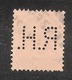 Perfin/perforé/lochung Switzerland No YT202 1924-1942 William Tell R.H.  Roth & Henkel (Hero AG) + Rud. Hirt & Sohne - Perfins