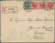 Dänemark: 1909 Destination SHANGHAI, CHINA: Registered Cover From Charlottenlund To Shanghai, China, - Oblitérés