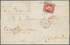 Frankreich: 1853, 80 C Carmine, Single Franking Tied By Dotted Hand Roller, Cds PARIS 2 MAI 59 Along - Lettres & Documents